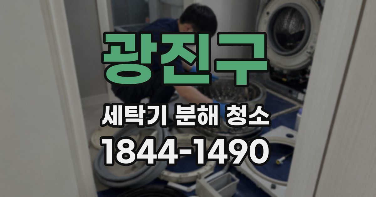 광진구 세탁기 분해 청소