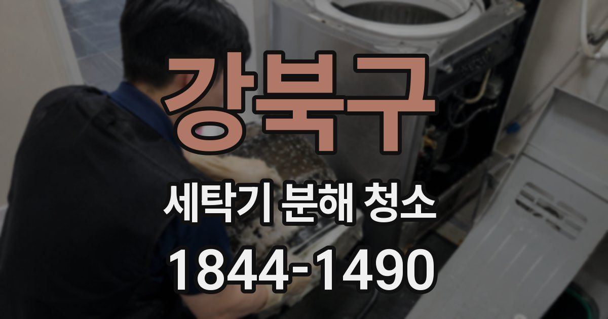 강북구 세탁기 분해 청소