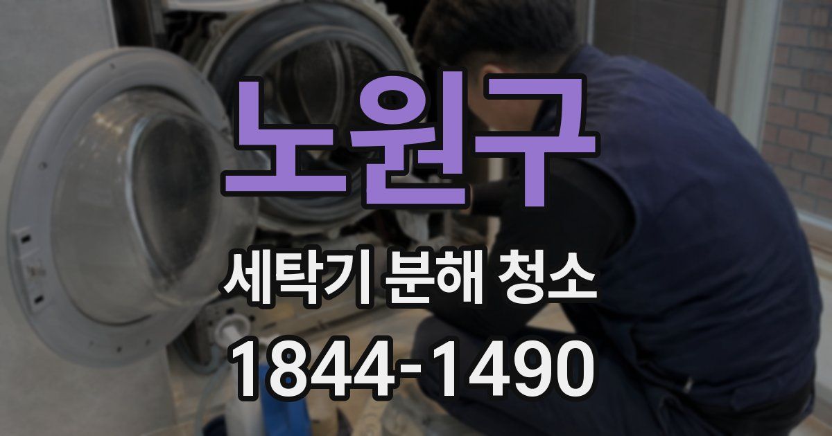 노원구 세탁기 분해 청소