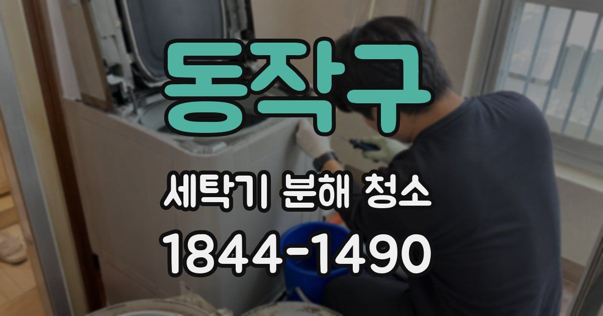 동작구 세탁기 분해 청소