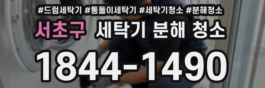 서초구 세탁기 분해 청소