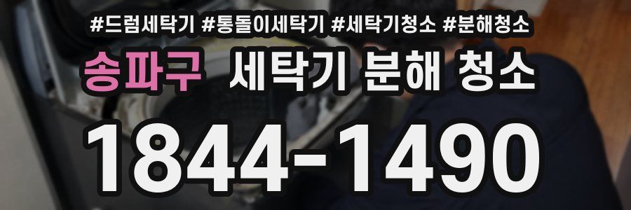 송파구 세탁기 분해 청소