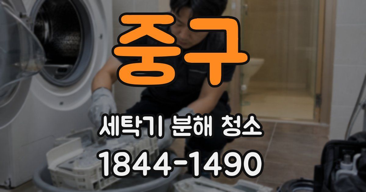 중구 세탁기 분해 청소