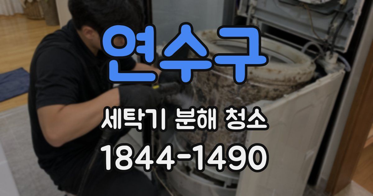 연수구 세탁기 분해 청소