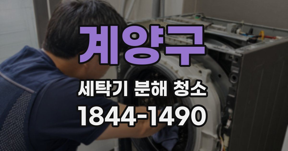 계양구 세탁기 분해 청소