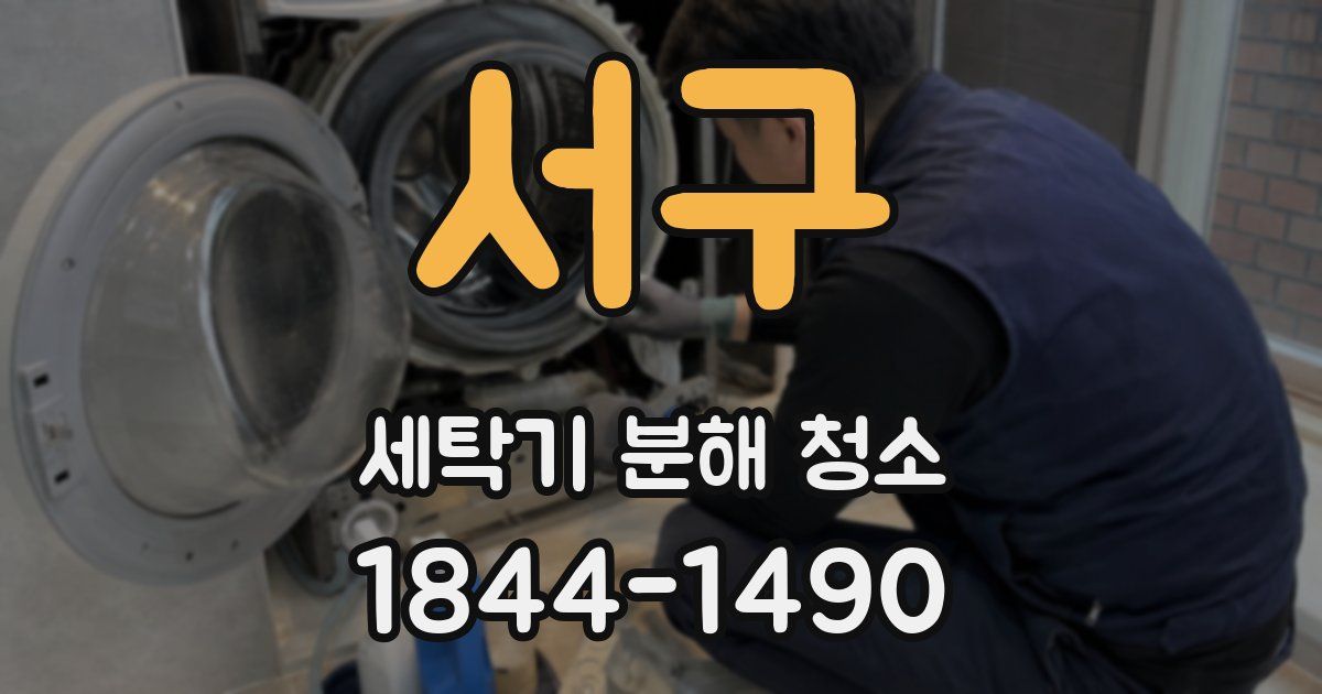 서구 세탁기 분해 청소