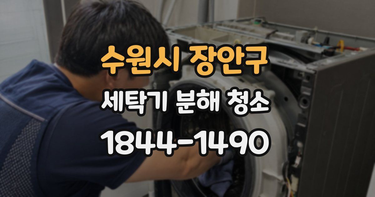 수원시 장안구 세탁기 분해 청소