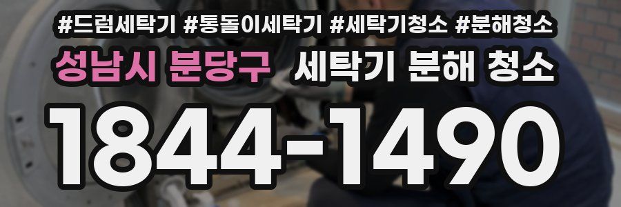 성남시 분당구 세탁기 분해 청소