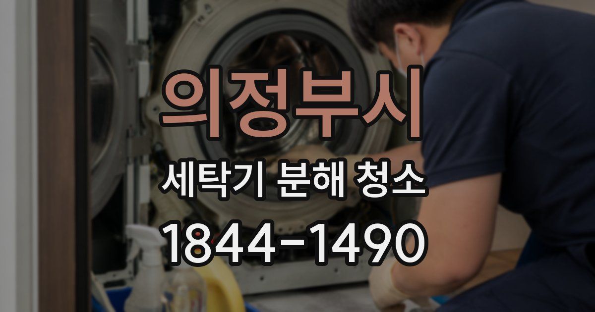 의정부시 세탁기 분해 청소