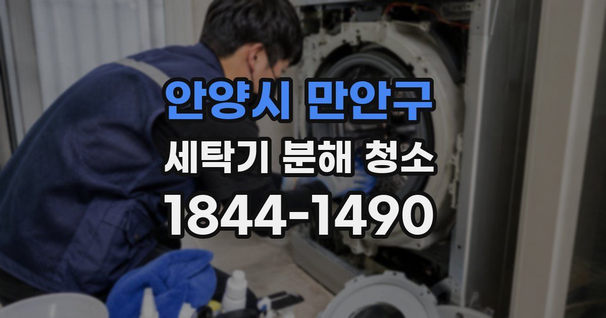 안양시 만안구 세탁기 분해 청소