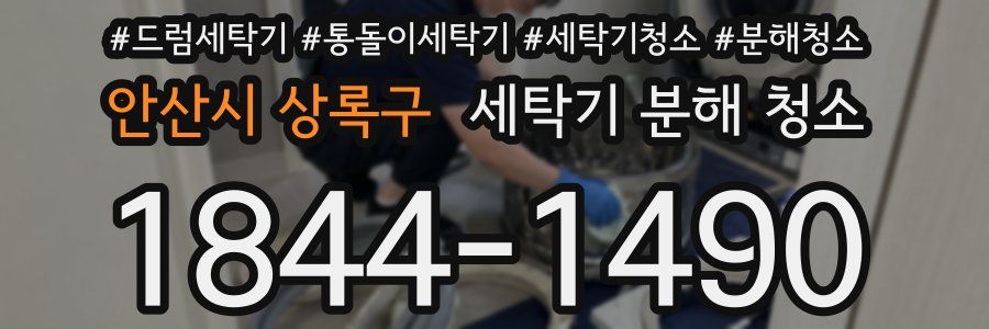 안산시 상록구 세탁기 분해 청소