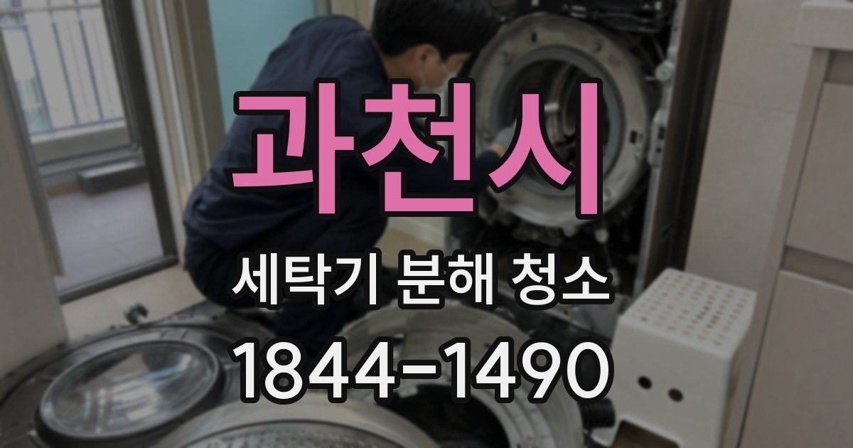 과천시 세탁기 분해 청소