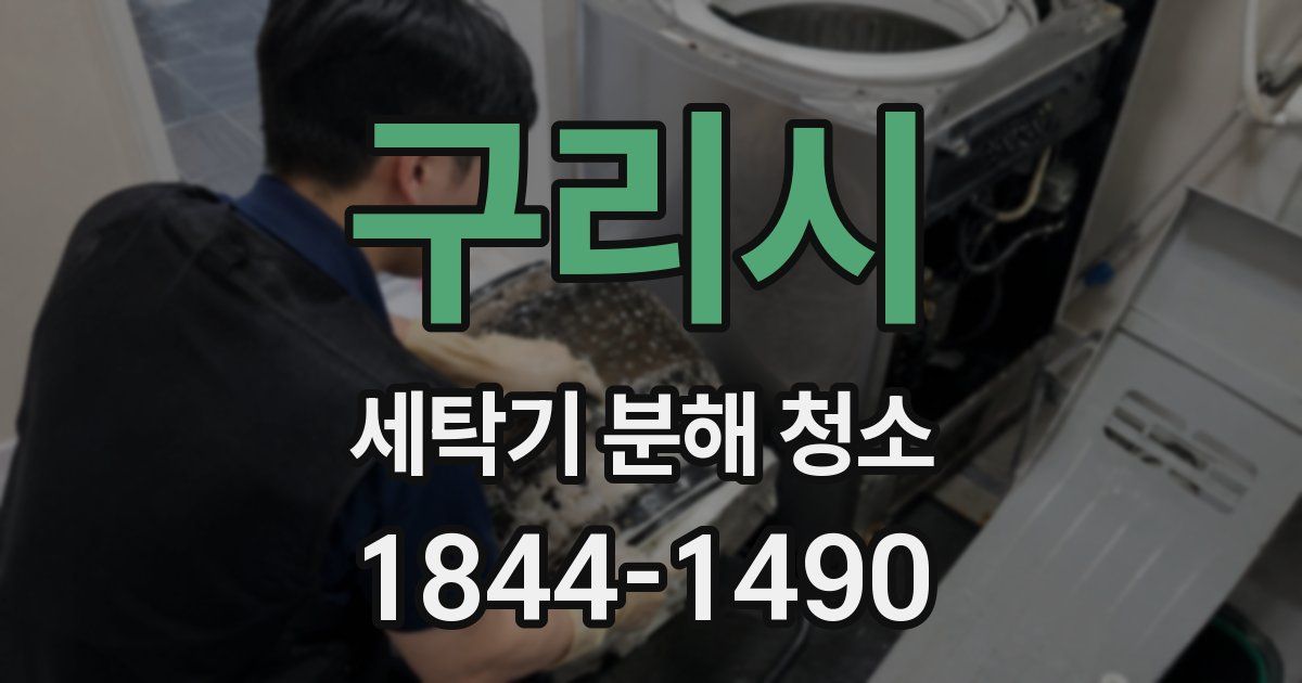 구리시 세탁기 분해 청소