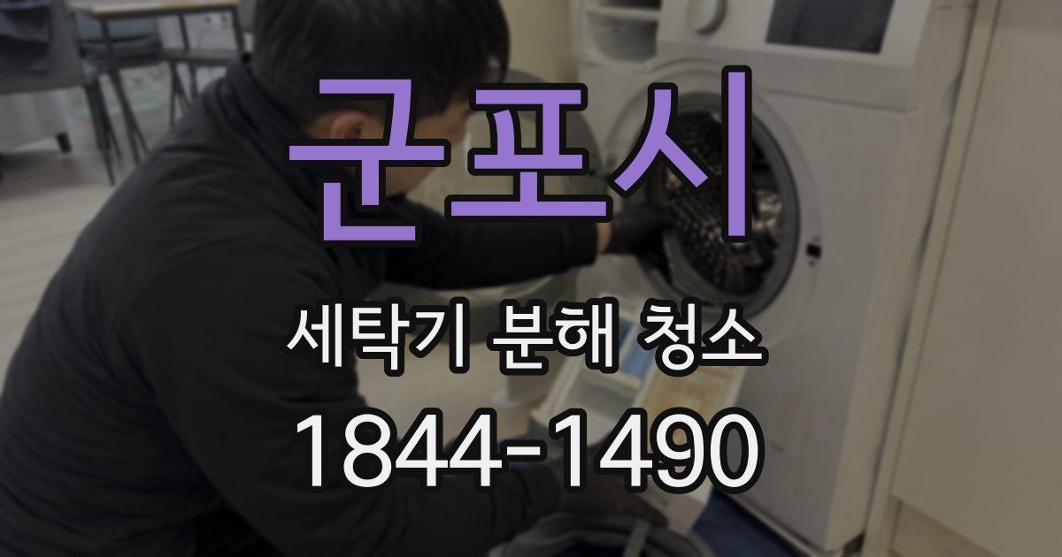 군포시 세탁기 분해 청소