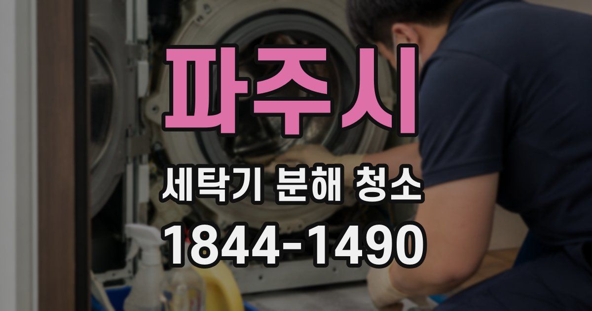 파주시 세탁기 분해 청소