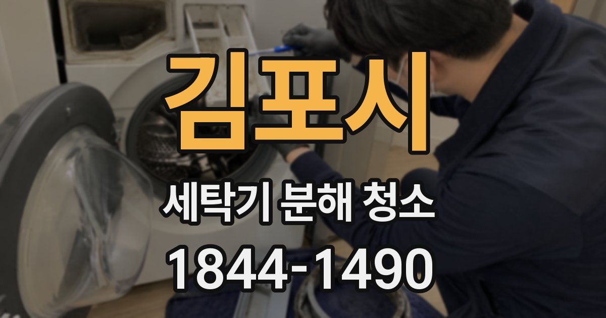 김포시 세탁기 분해 청소