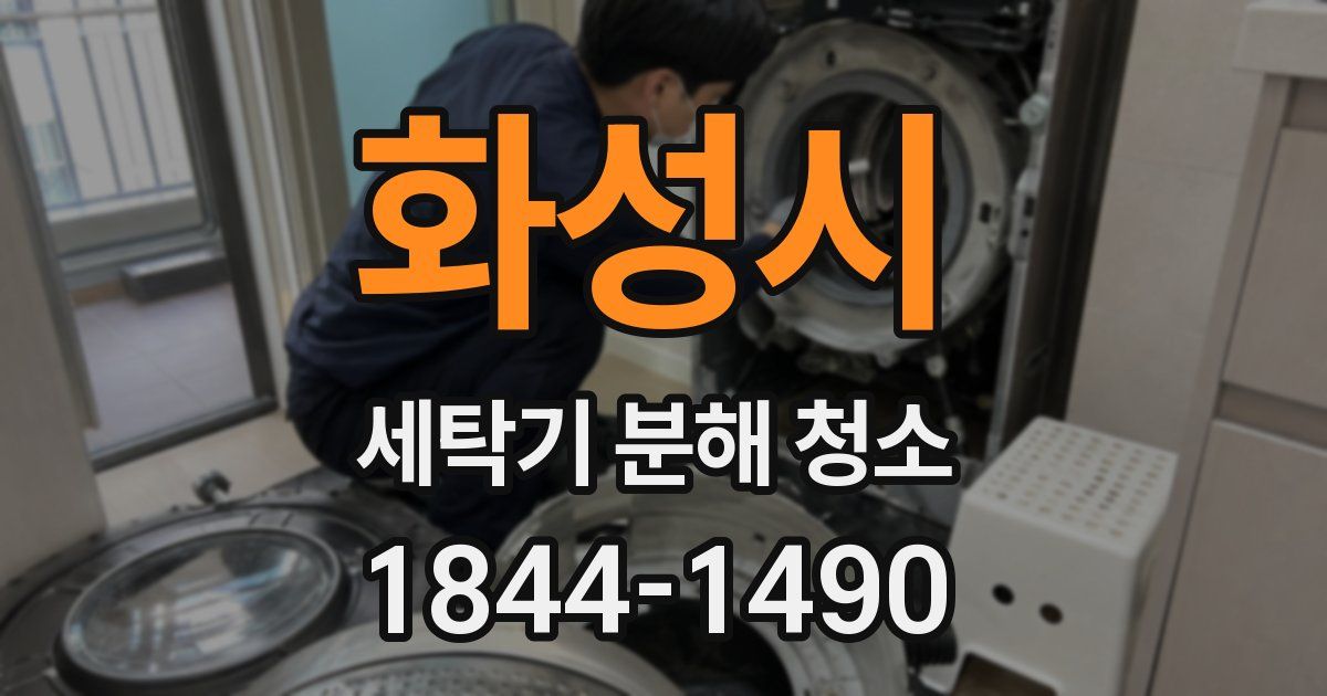 화성시 세탁기 분해 청소