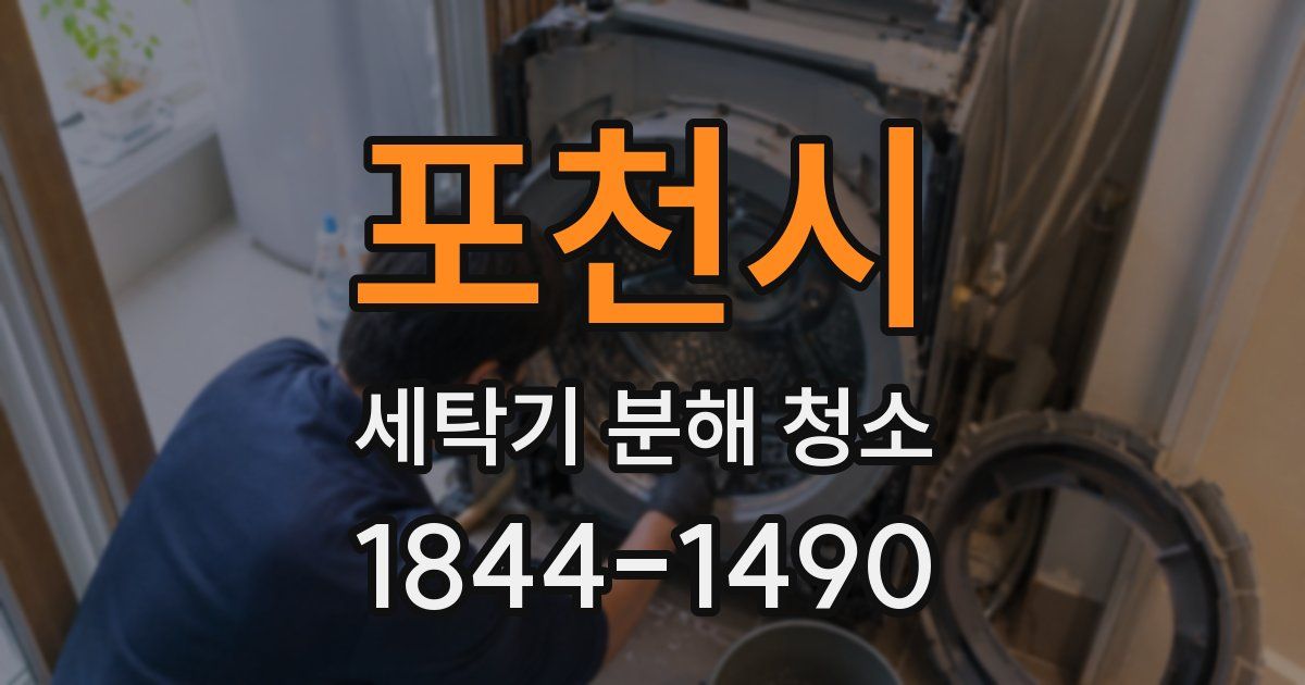 포천시 세탁기 분해 청소