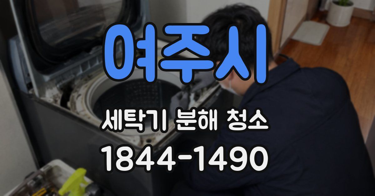 여주시 세탁기 분해 청소