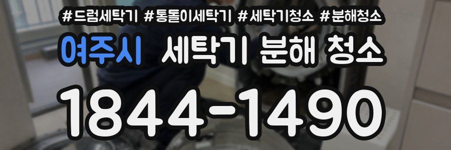 여주시 세탁기 분해 청소