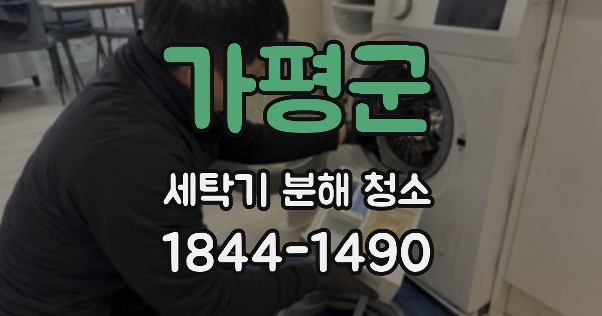 가평군 세탁기 분해 청소