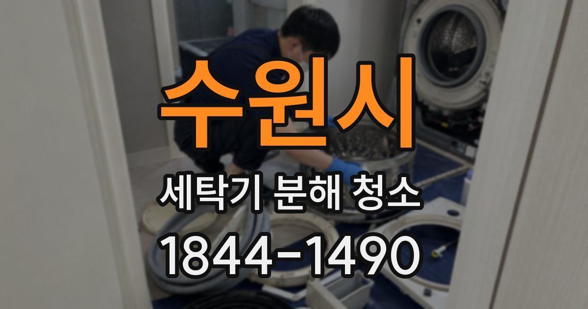 수원시 세탁기 분해 청소