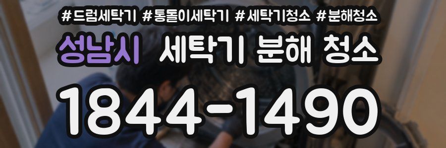 성남시 세탁기 분해 청소