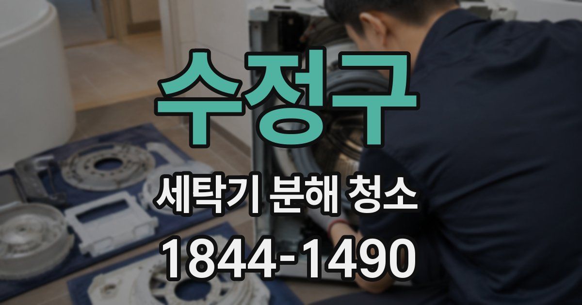 수정구 세탁기 분해 청소