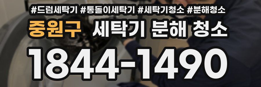 중원구 세탁기 분해 청소
