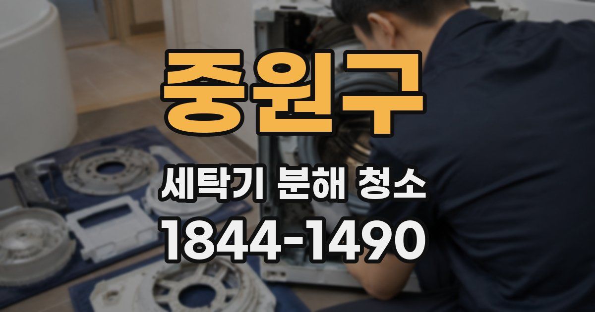 중원구 세탁기 분해 청소