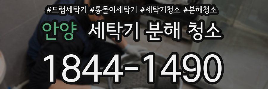 안양 세탁기 분해 청소