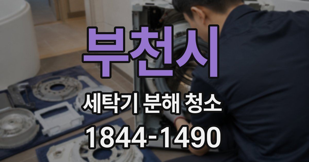 부천시 세탁기 분해 청소