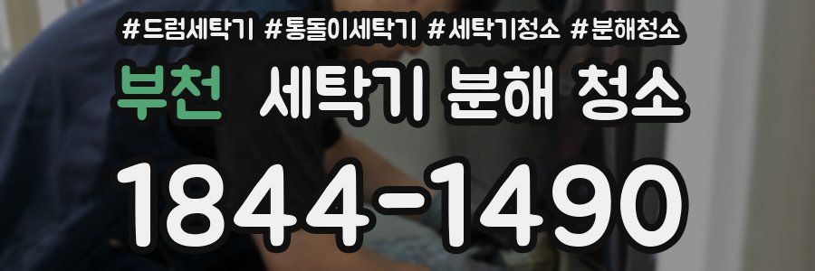 부천 세탁기 분해 청소
