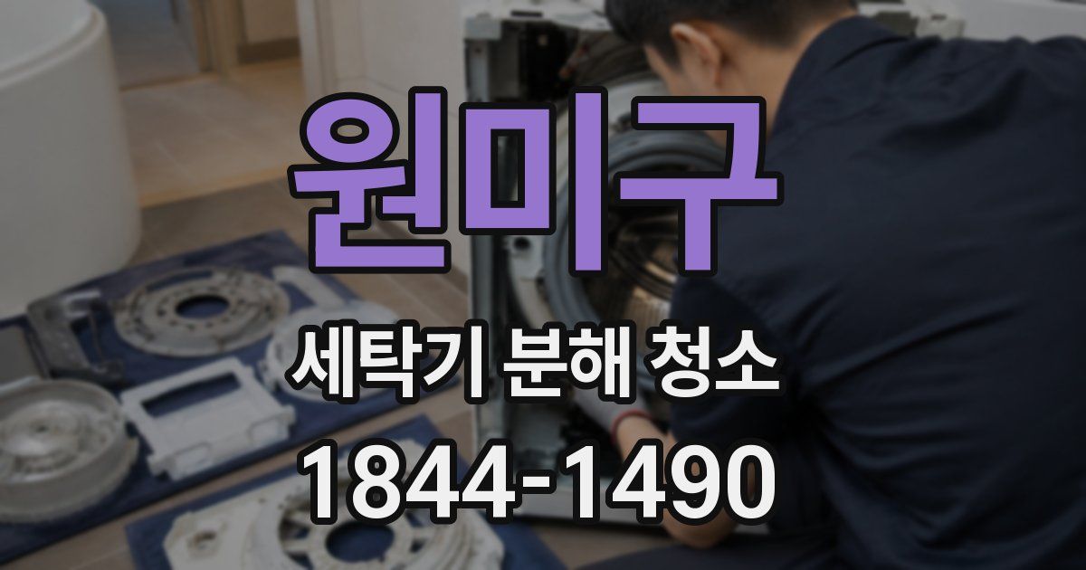 원미구 세탁기 분해 청소