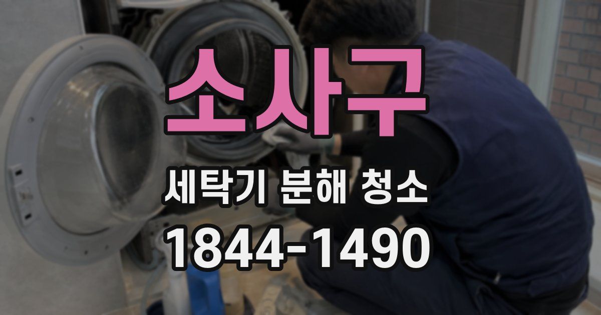 소사구 세탁기 분해 청소