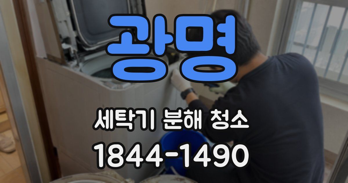 광명 세탁기 분해 청소