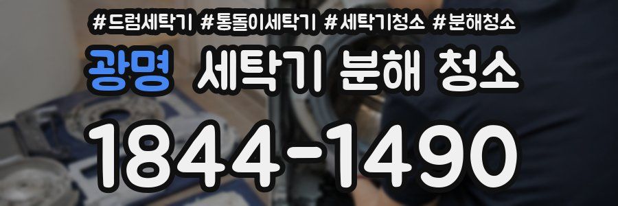 광명 세탁기 분해 청소