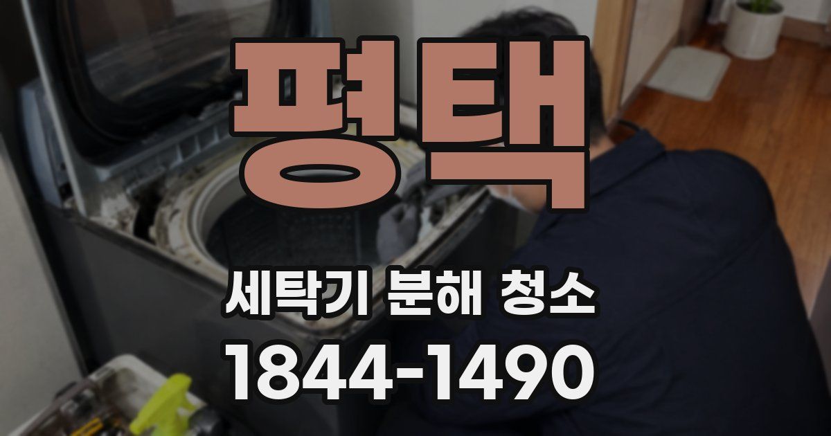 평택 세탁기 분해 청소