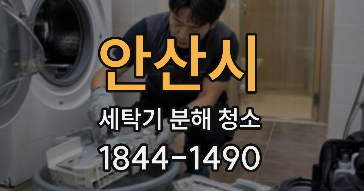 안산시 세탁기 분해 청소