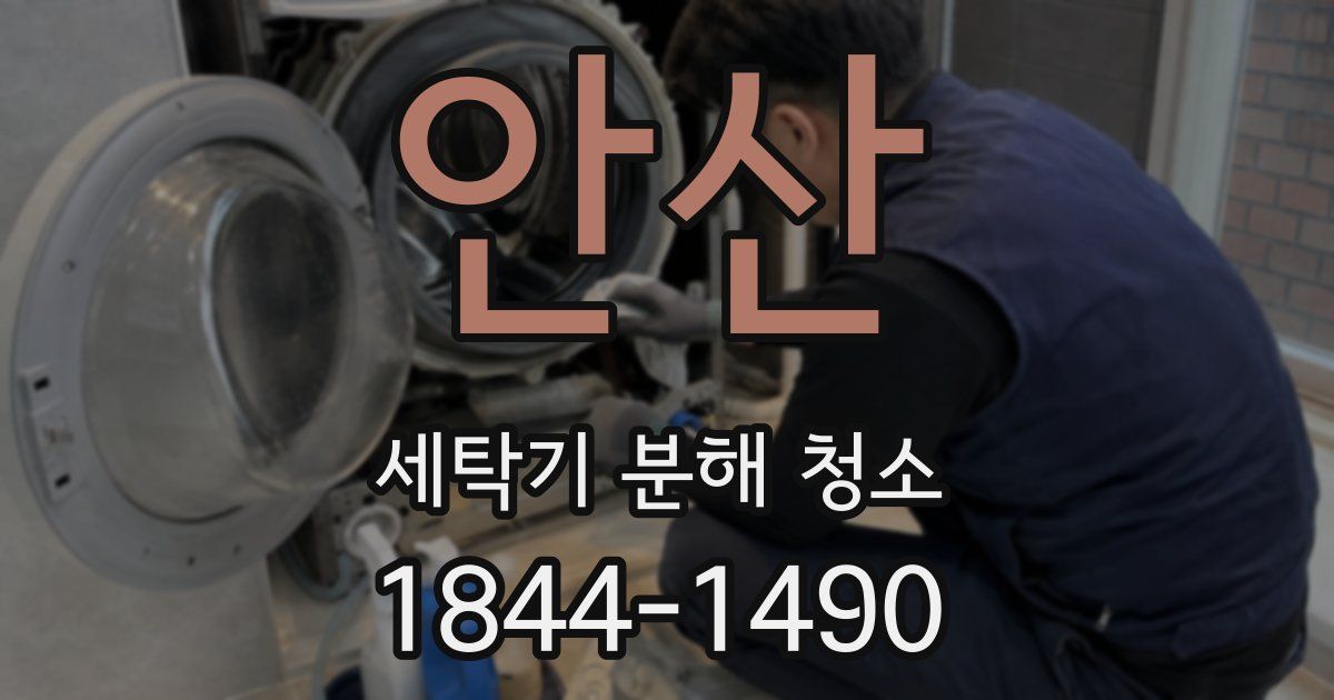 안산 세탁기 분해 청소