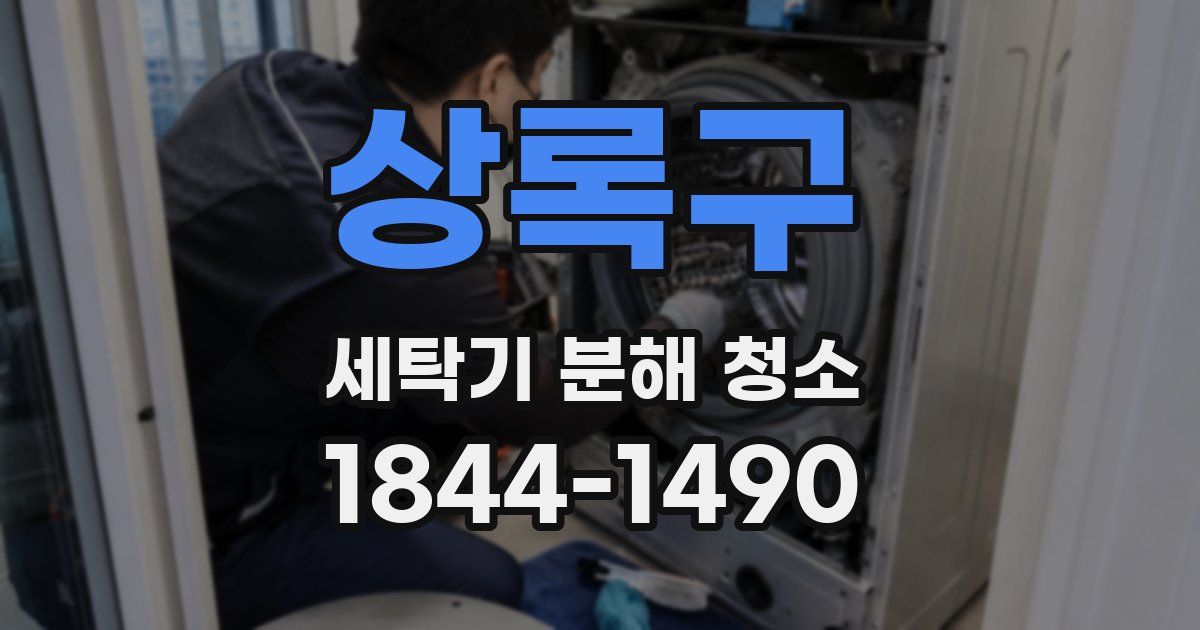 상록구 세탁기 분해 청소