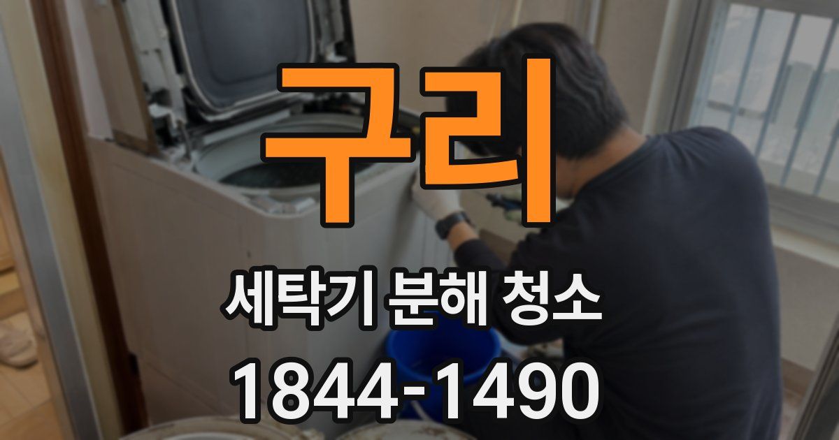 구리 세탁기 분해 청소