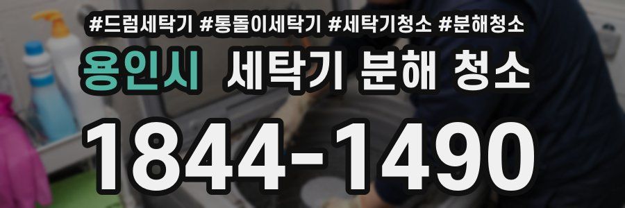 용인시 세탁기 분해 청소