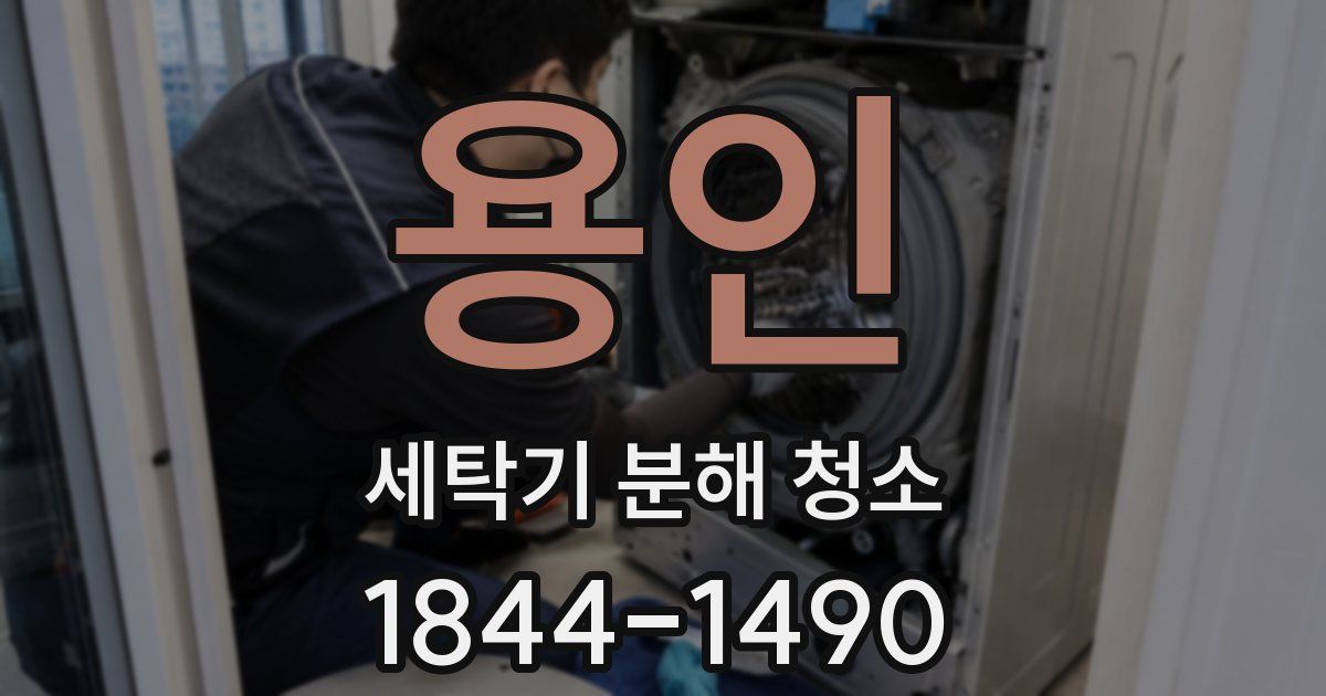용인 세탁기 분해 청소