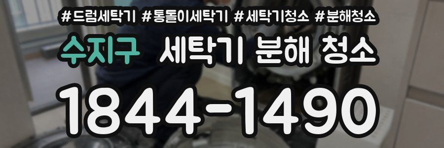 수지구 세탁기 분해 청소