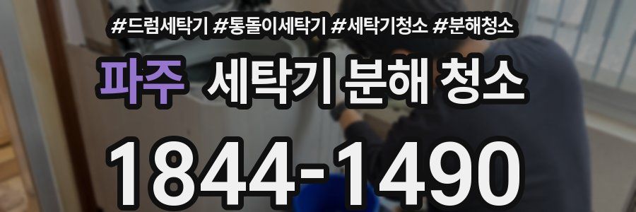 파주 세탁기 분해 청소