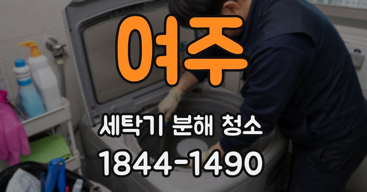 여주 세탁기 분해 청소