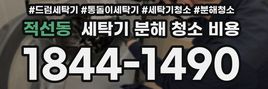 적선동 세탁기 분해 청소 비용
