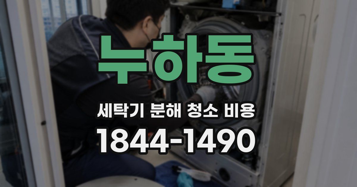 누하동 세탁기 분해 청소 비용