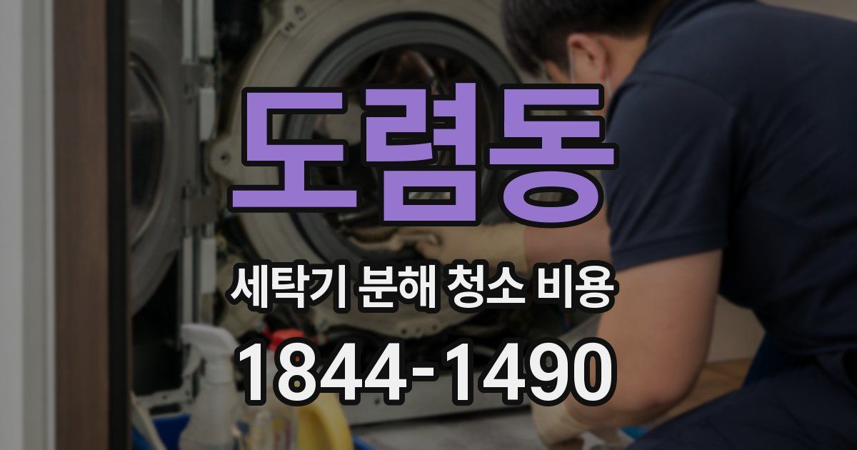도렴동 세탁기 분해 청소 비용